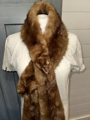 Vintage  Fox Fur Stole Wrap Scarf  Whole Fox Pelt F. Weckers Sons Furrier • $75