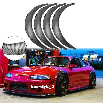 Carbon Fiber Fender Flares Wider Wheel Arches For Mitsubishi Eclipse Talon 95 99 • $99.11