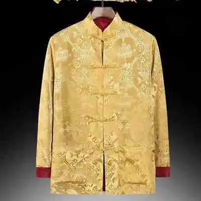 Chinese Traditional Uniform Kungfu Shirt Men Suit Jacket Mens Towards The Shirts • $27.31