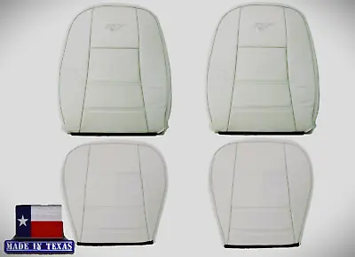 99 2000 2001 2002 2003 2004 Ford Mustang GT V6 LEATHER Front Seat Covers White • $620