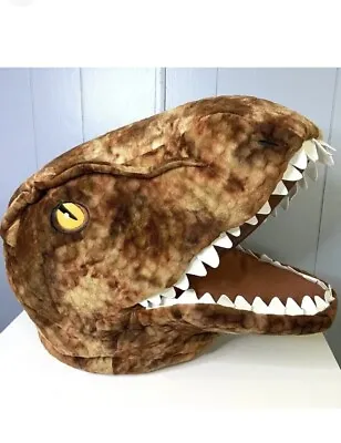 Dan Dee T Rex Greeter Big Head Dinosaur COSTUME Full Adult Plush Mask Halloween • $24.99