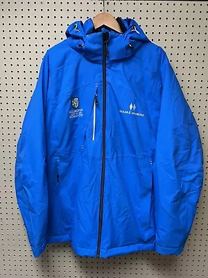 2XL Double Diamond FIS Killington World Cup Blue Orbit Zip Ski Jacket Race • $111.99