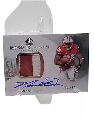 2013 SP Authentic /650 Montee Ball #164 RPA Rookie Patch Auto RC • $14.99