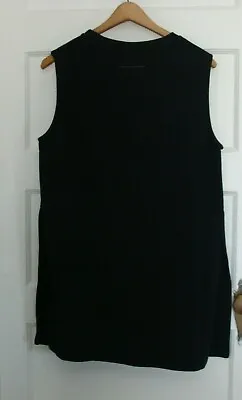 Maison Margelia MM6 Cotton Black Split Side Top Shirt Dress Tunic La Garconne  S • $89.99