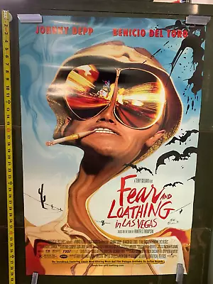 £64.19 • Buy VINTAGE MOVIE POSTER  Fear And Loathing In Las Vegas  D/S 1998 One Sheet Depp