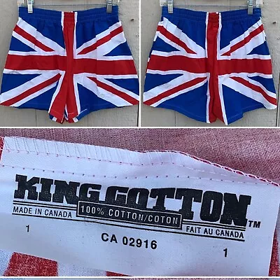 Vintage Union Jack British Flag Shorts Short King Cottonmade In Canada 1  • $283.10
