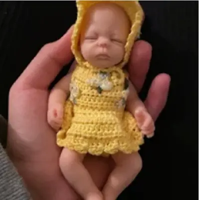 4.5in Micro Preemie Full Body Silicone Bady Lifelike Mini Reborn Doll New • $79.75