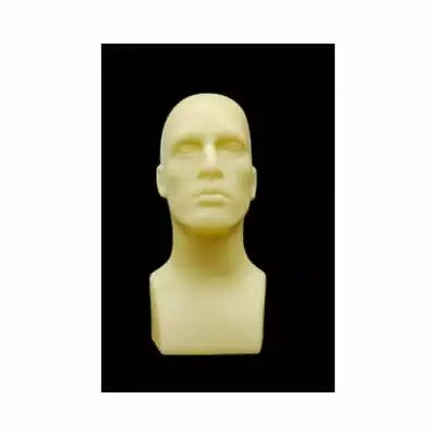 $73.75 • Buy Adult Male Plastic Flesh Tone 16 Inch Tall Mannequin Head Display (2 Pack)