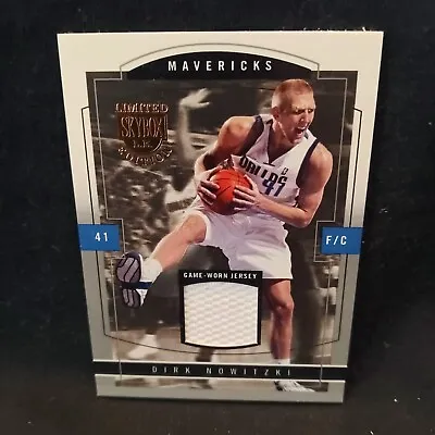 Dirk Nowitzki Mavericks 03-04 Fleer Skybox Limited Edition Game Worn Jersey /399 • $19.95