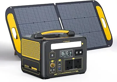 VTOMAN Jump 600X Power Station With 110W Solar Panel 600W/299Wh Solar Generator  • £369.99