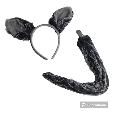Adult Wolf Headband Ears And Tail Costume Accessories Kit Cosplay • $9.98