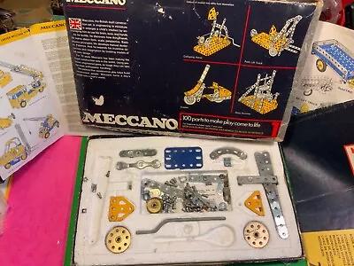 1971 Meccano Set No 1 Liverpool 160030 INCOMPLETE SET Old Instructions + Box • £29.99