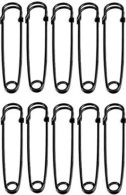 2 Inch Heavy Duty Giant Black Safety Pins 30 Pieces • $11.99