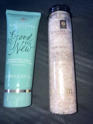 £10 • Buy Champneys Bath Salts 100g And Hand Scrub 75ml