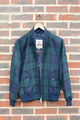 £179.99 • Buy *NEW* Baracuta X Mallalieus Mens G9 Classic Wool Tartan Harrington Jacket 36 XS 