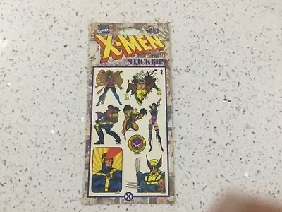 VINTAGE NEW Sealed 1994 Marvel X-Men Mello Smello STICKER SHEET WOLVERINEROGUE • $12.99