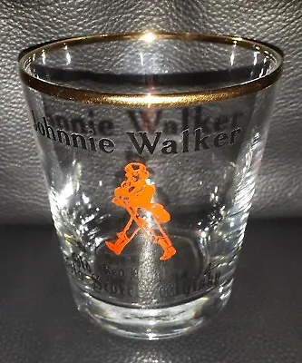 Collectable Johnnie Walker Red Label Scotch Whiskey Glass Great Used Condition • $25