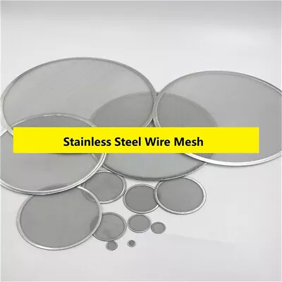 $1 • Buy 304 Stainless Steel Wire Mesh Round Shape Filter Screen Various Size