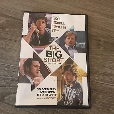 The Big Short DVD Christian Bale Brad Pitt Steve Carell Ryan Gosling Wall Street • $5.87