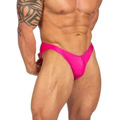 Mens NPC Style Posing Trunks Bodybuilding Activewear Exercise Fitness Swimsuit • $34.95