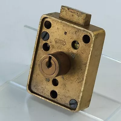 Safe Deposit Box Lock  Yale Brand Brass Case And Brass Single Nose- NO KEYS • $40