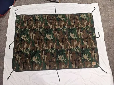 $39.99 • Buy USGI Military Style All Weather Poncho Liner / Woobie Blanket In Woodland Camo