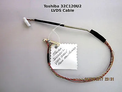 $12.95 • Buy Toshiba 32C120U2 Main Board 431C4Q51L13 LVD Cable PN: 75023524 To T-Con Board