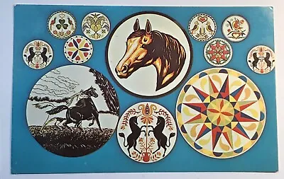 Intercourse Pennsylvania Hex Signs From The Hex Barn Vintage Postcard Horses • $10.38