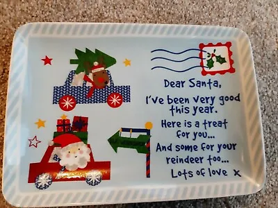 Santa And Reindeer Treat Plate • £2