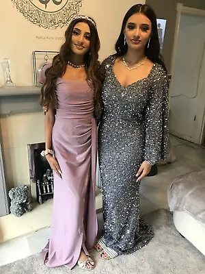 Prom Dress Size 8 Grey • £15