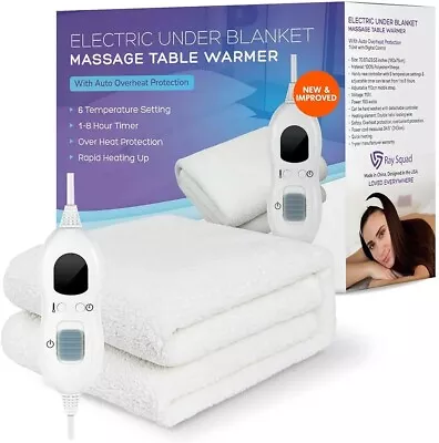 (71” X 30”) RS Deluxe Fleece Massage Table Warmer Heating Pad Blanket  Electric • $50