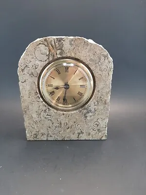 Marble Desk Clock Clock Is Quartz Made In USA Clock Is Working Keeping Time • $35