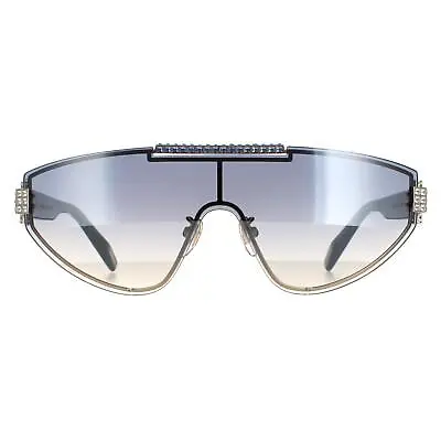 £235 • Buy Chopard Sunglasses SCHF09S 594X Shiny Light Gold  Blue Gradient Silver Mirror