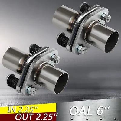2 1/4  2.25  ID Stainless Exhaust Spherical Joint Spring Bolt Flange 2 Bolts 2PC • $48.99
