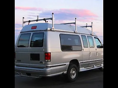 GMC Savana Conversion Van 3 Bar 1996-2022 Ladder Roof Racks Steel Black Rack • $263.60