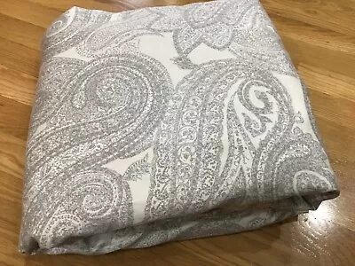 Crate & Barrel Queen Mariela Gray Taupe Duvet Cover Cotton Italy! • $45