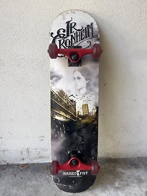 RARE Vintage JR Cronheim “Raised Fist” Design Complete Skateboard! • $250