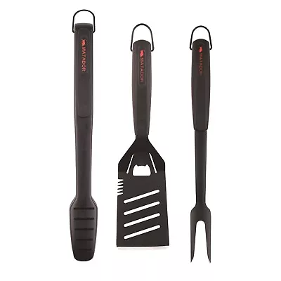 Matador Black 3 Piece BBQ Non-Stick Tool Set • $71.95