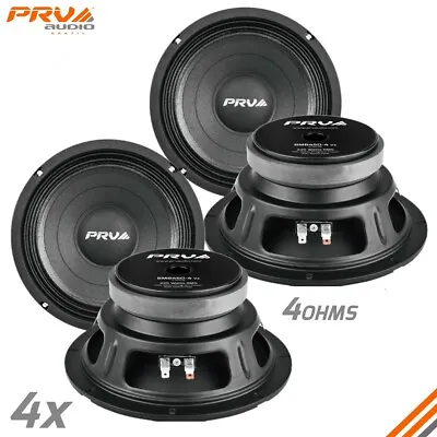 4x PRV Audio 8MB450-4 V2 Midbass Car Audio 8  Speakers 4 Ohm 8MB PRO 1800 Watts • $143.64