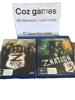 Z NATION SEASON 2 And 3 Blu-Rays Australian Release Zombie Tv Series • $18