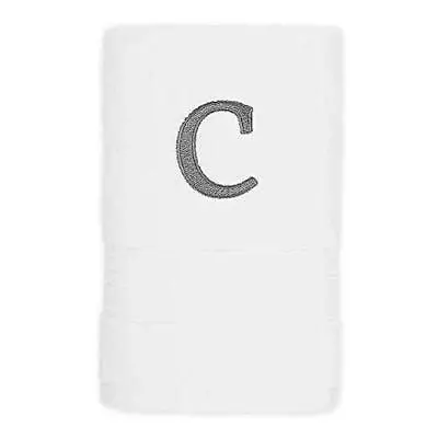 Hand Towel Soft & Absorbent Cotton Towel Monogram Collection Initial C • $12.05