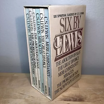 C.S. Lewis Six By Lewis 6 Book Box Set Paperbacks Spiritual Christian Classics • $17.99