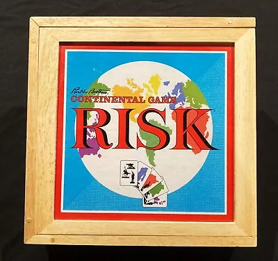 RISK Parker Brothers Continental Game Nostalgia Classic Wood Box 2003 • $4