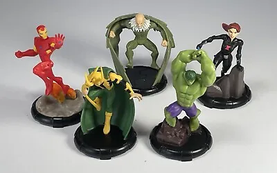 Disney Marvel Figures Set-Iron Man -Vulture -Black Widow-Loki- Hulk-Cake Toppers • £5.95