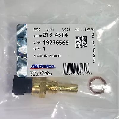 Genuine AC Delco 213-4514  GM 19236568 Coolant Temperature Sensor - New Sealed • $16.79