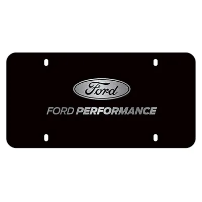 OEM NEW Ford Performance License Plate Stainless Steel BLACK Racing Motorsport • $59.90