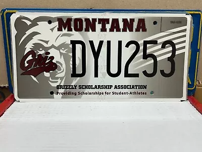 Grizzly Scholarship Association Montana License Plate • $3