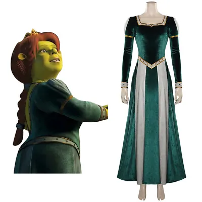 £39.22 • Buy Shrek 2 Fiona Cosplay Costume Dress Outfits Halloween Carnival Party Suit