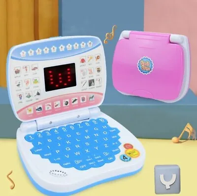 Simulation Laptop English Learning Kids Toys Music Computer Baby Educational Toy • £12.50