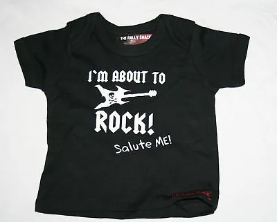 £6.50 • Buy I'm About To Rock - Salute Me! - Alternative Funny Rock Black Baby T Shirt 